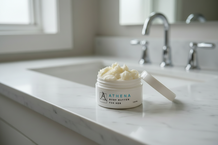 ATHENA - RABANNE - OLYMPEA  INSPIRED  NATURAL BODY BUTTER