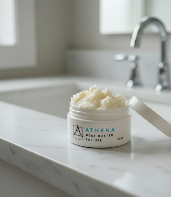 ATHENA - RABANNE - OLYMPEA  INSPIRED  NATURAL BODY BUTTER